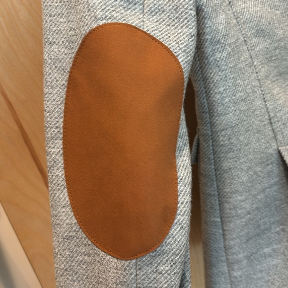 Banana Republic Women’s Blazer Wool Elbow Patch Grey Size 2 - Picture 6 of 6